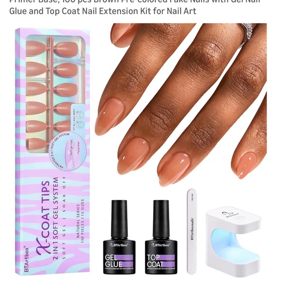BTArtbox X-Coat Tips Gel Nail Kit - Picture 2 of 3